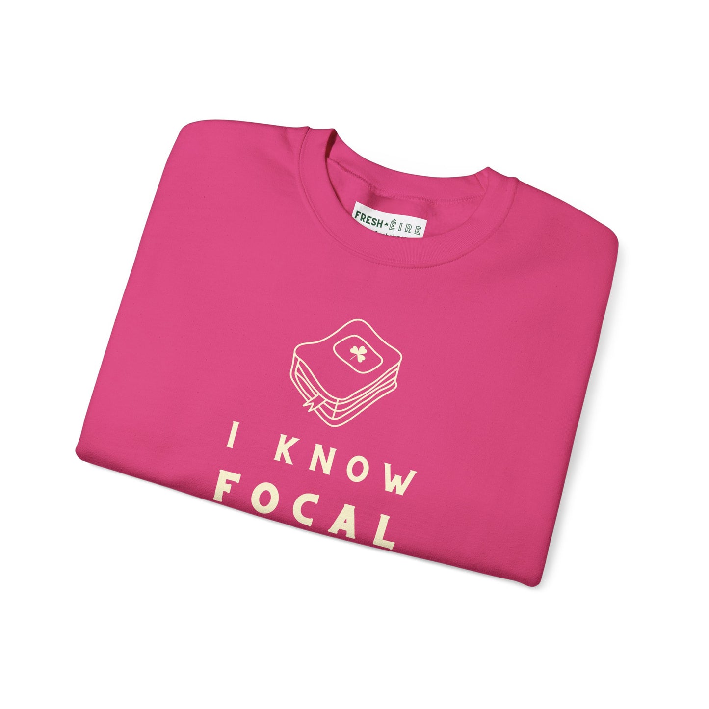 I KNOW FOCAL IN IRISH Unisex Heavy Blend™ Crewneck Sweatshirt