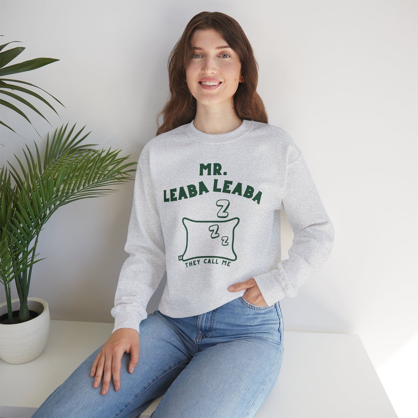 MR. LEABA LEABA (THEY CALL ME) Unisex Heavy Blend™ Crewneck Sweatshirt
