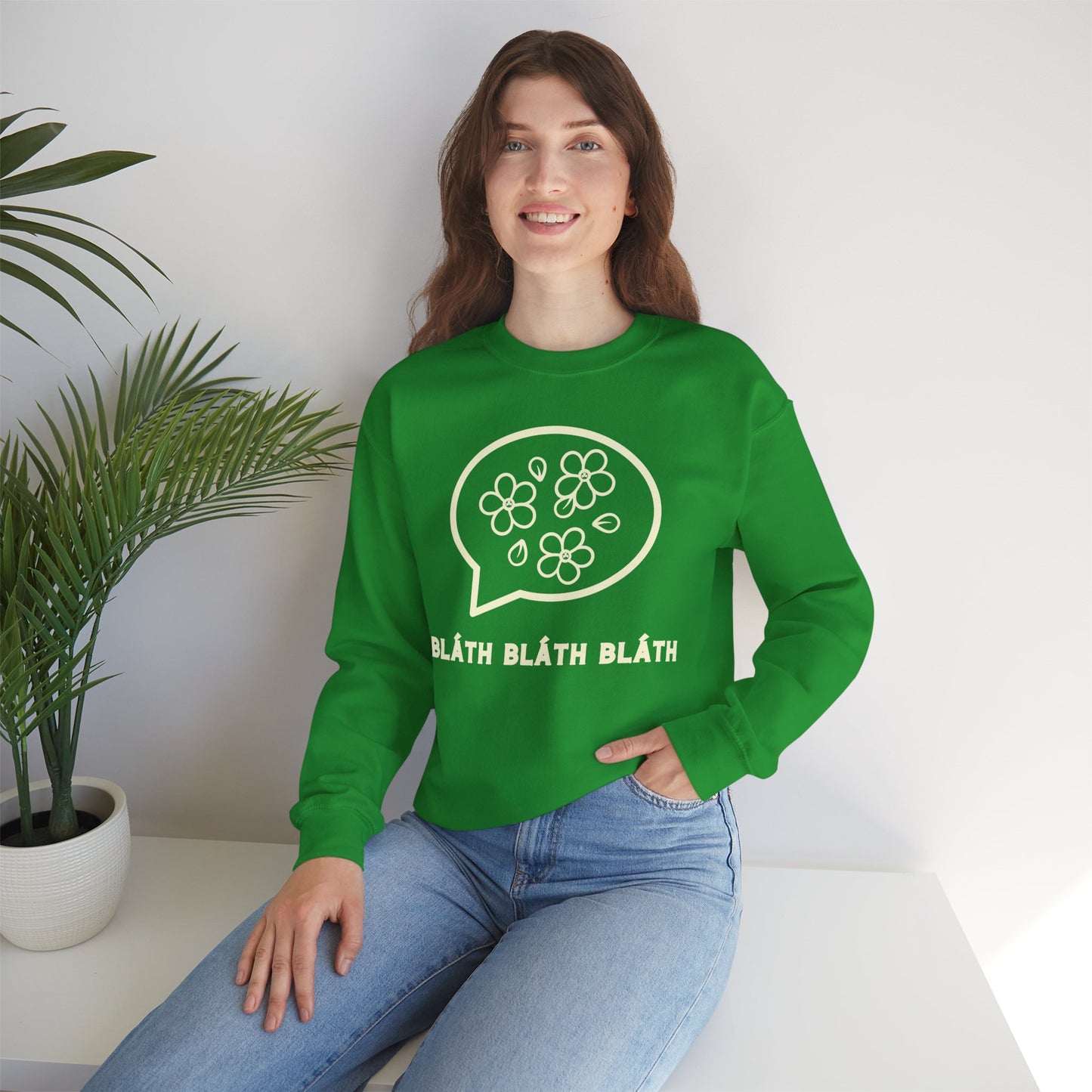 BLÁTH BLÁTH BLÁTH Unisex Heavy Blend  Crewneck Sweatshirt
