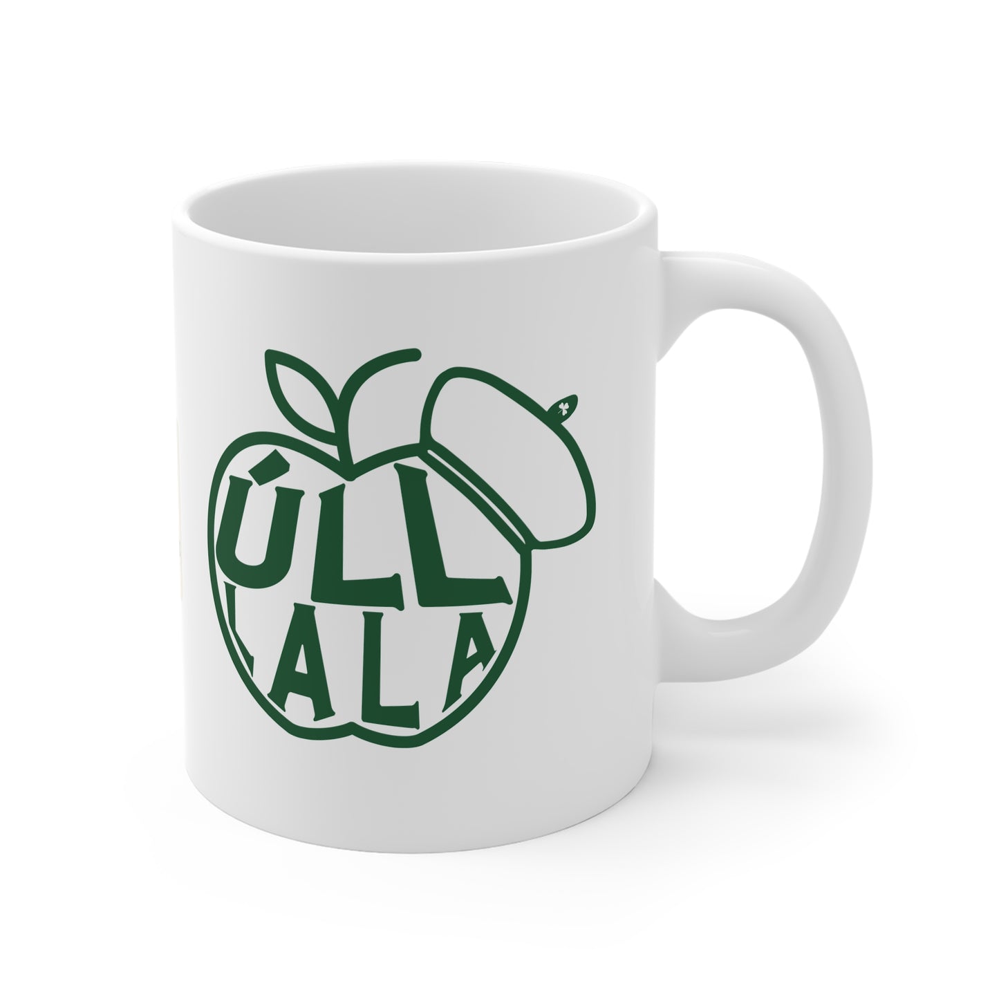 ÚLL LA LA wht 33cl White Ceramic Mug