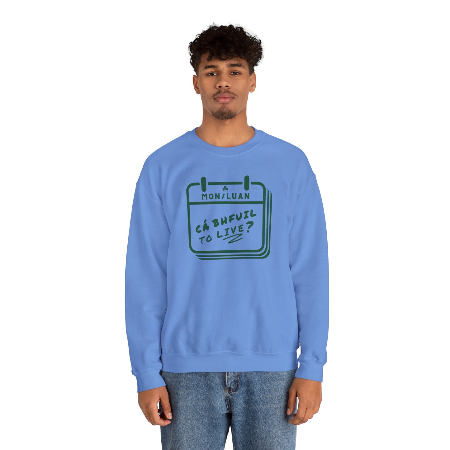 CÁ BHFUIL TO LIVE? Unisex Heavy Blend™ Crewneck Sweatshirt