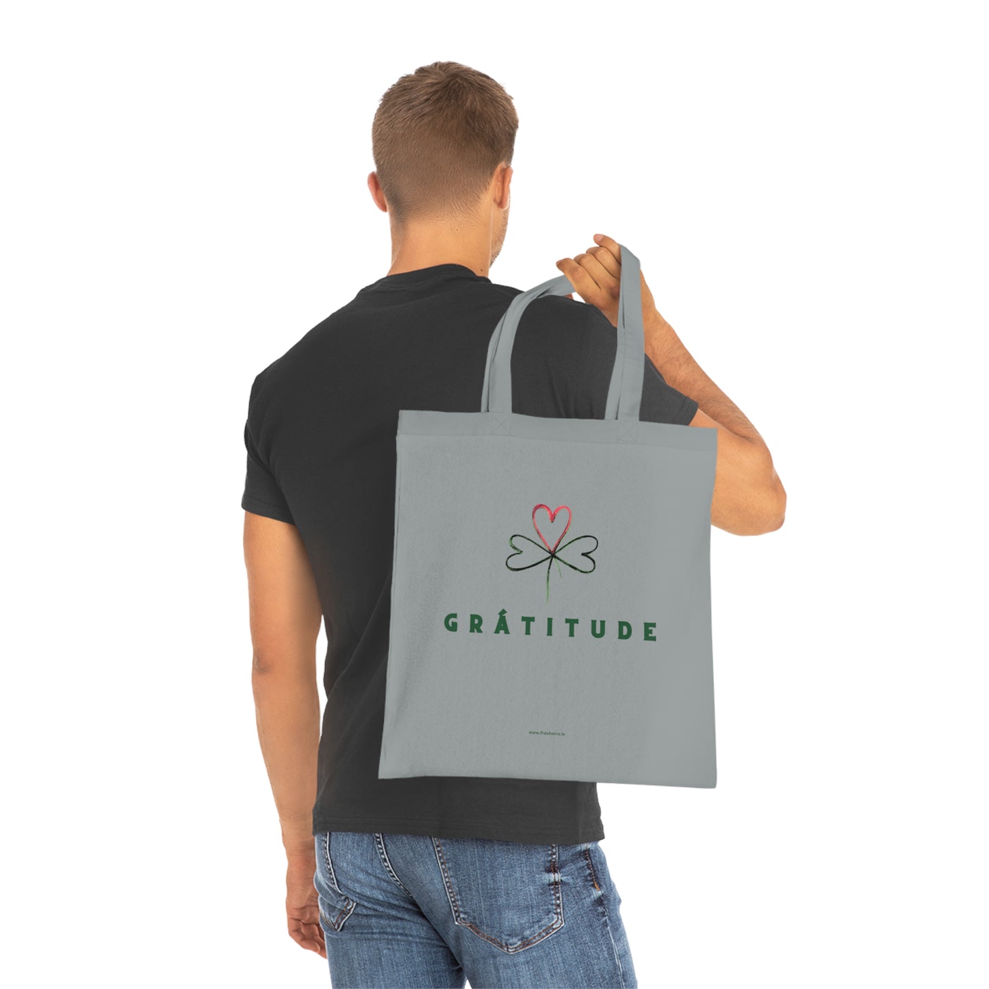 GRÁTITUDE Woven Tote Bag