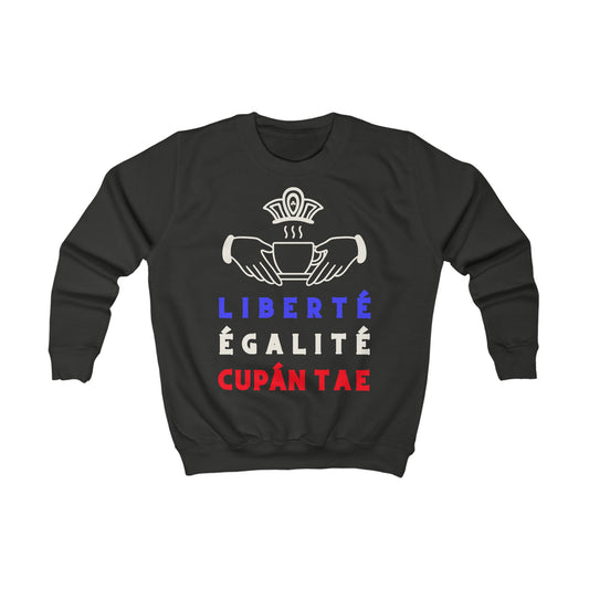 LIBERTÉ ÉGALITÉ CUPÁN TAE fr Kids Sweatshirt