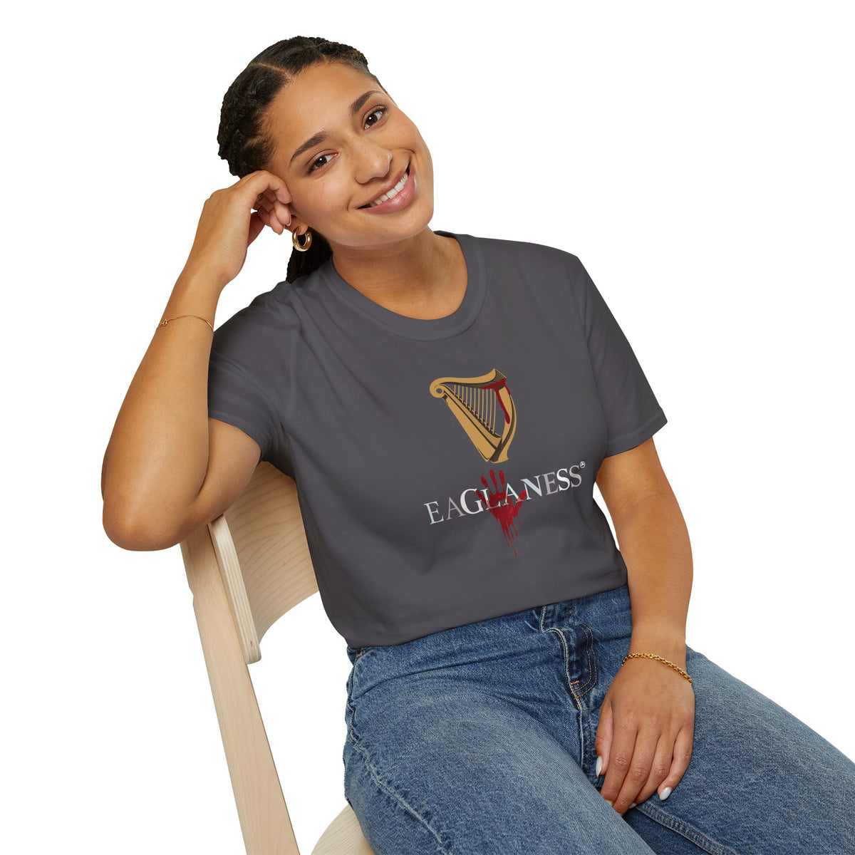 EAGLANESS 100% Cotton Unisex Softstyle T-Shirt