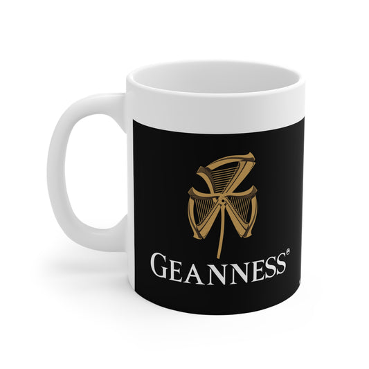 GEANNESS 33cl White Ceramic Mug