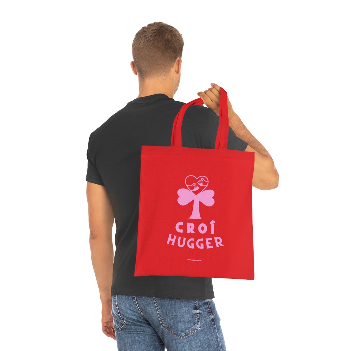 CROÍ HUGGER V DAY 100% Cotton Tote Bag