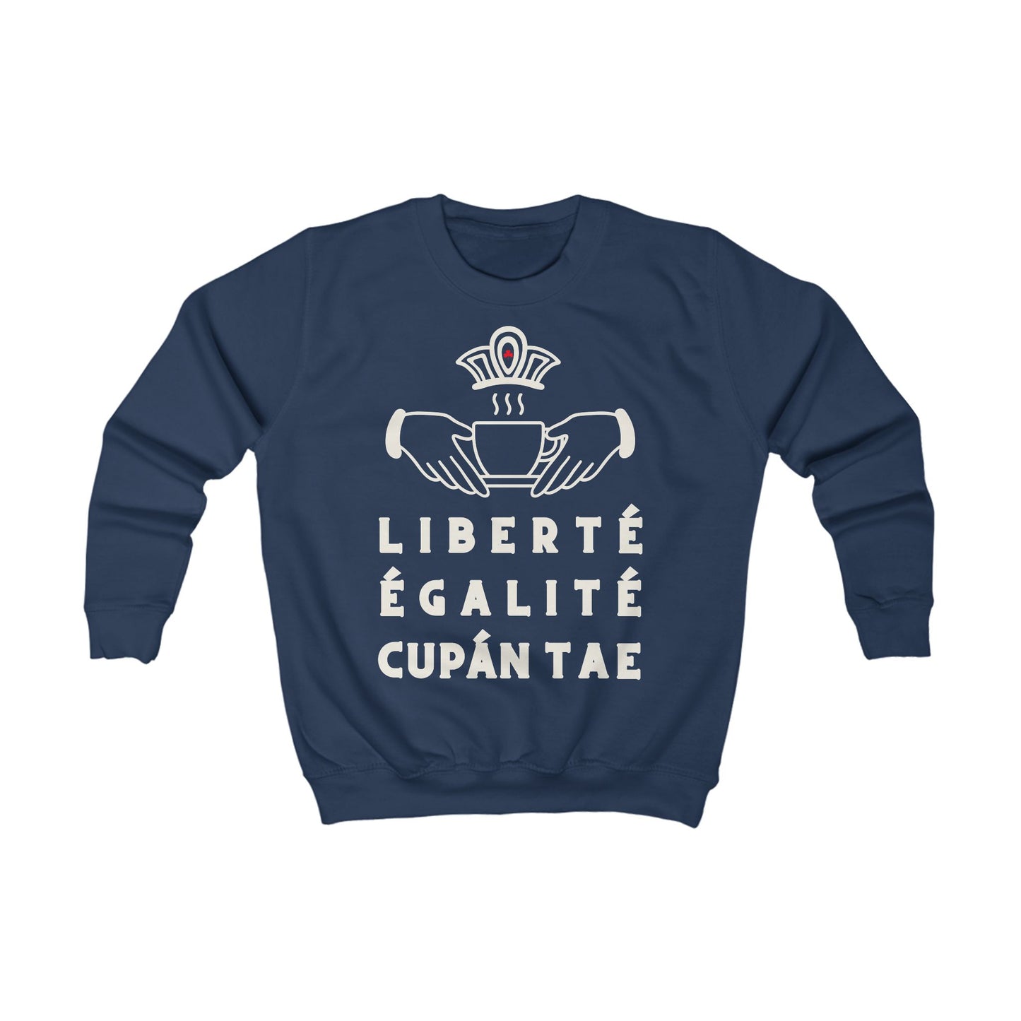 LIBERTÉ ÉGALITÉ CUPÁN TAE fr bleu Kids Sweatshirt
