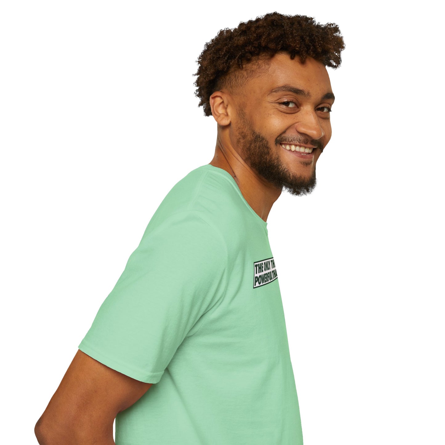 THE ONLY THING MORE POWERFUL THAN GRÁIN IS GRÁ  Unisex Softstyle 100% Cotton T-Shirt