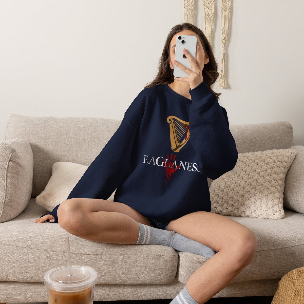 EAGLANESS Unisex Heavy Blend Crewneck Sweatshirt