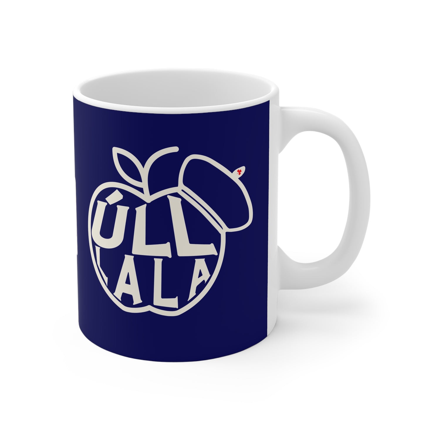 ÚLL LA LA fr 33cl White Ceramic Mug