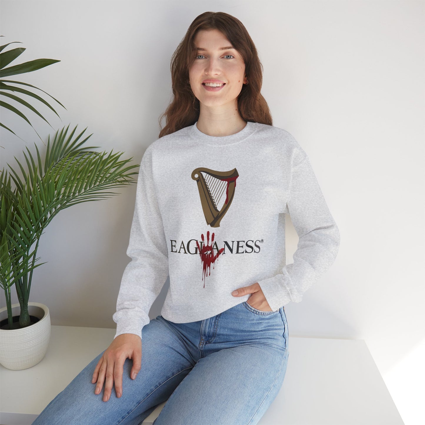 EAGLANESS Unisex Heavy Blend Crewneck Sweatshirt