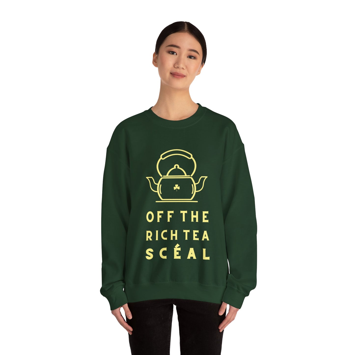 OFF THE RICH TEA SCÉAL Unisex Heavy Blend™ Crewneck Sweatshirt