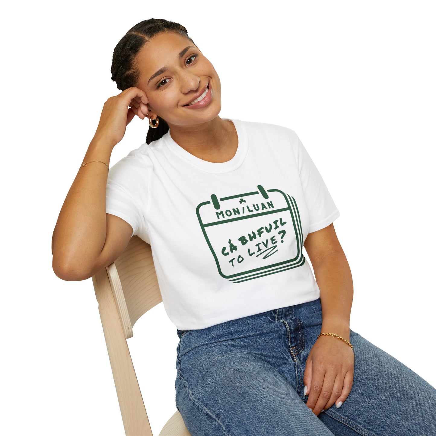 CÁ BHFUIL TO LIVE? Unisex Softstyle T-Shirt