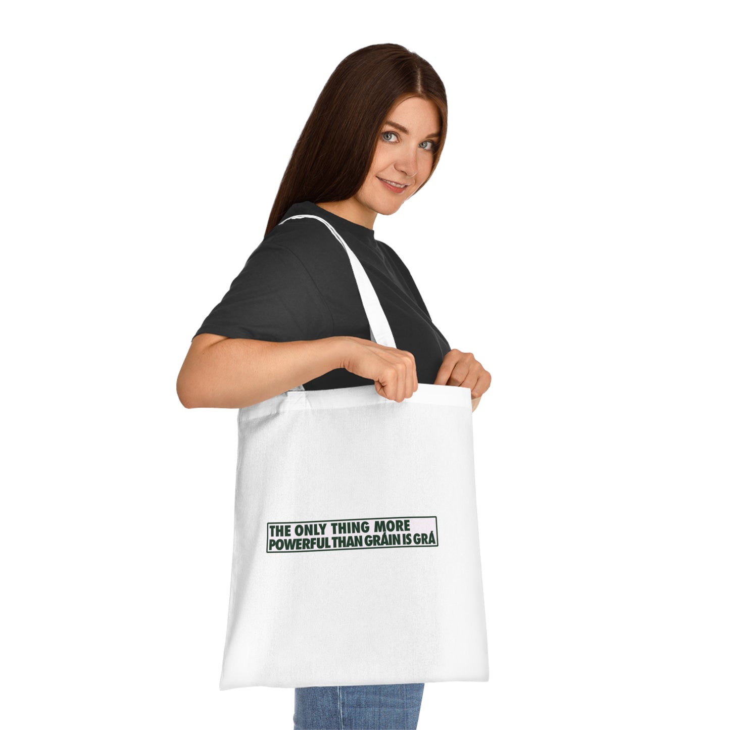 THE ONLY THING MORE POWERFUL THAN GRÁIN IS GRÁWoven Tote Bag