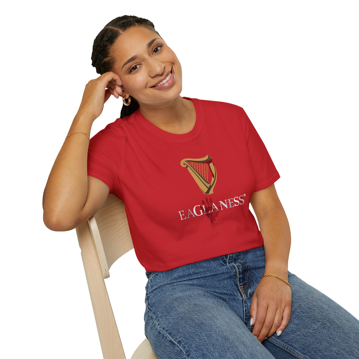 EAGLANESS 100% Cotton Unisex Softstyle T-Shirt