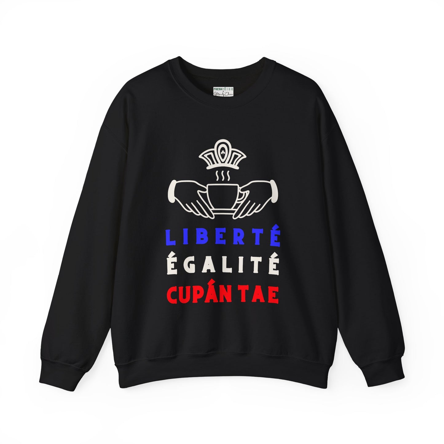 LIBERTÉ ÉGALITÉ CUPÁN TAE fr Unisex Heavy Blend™ Crewneck Sweatshirt