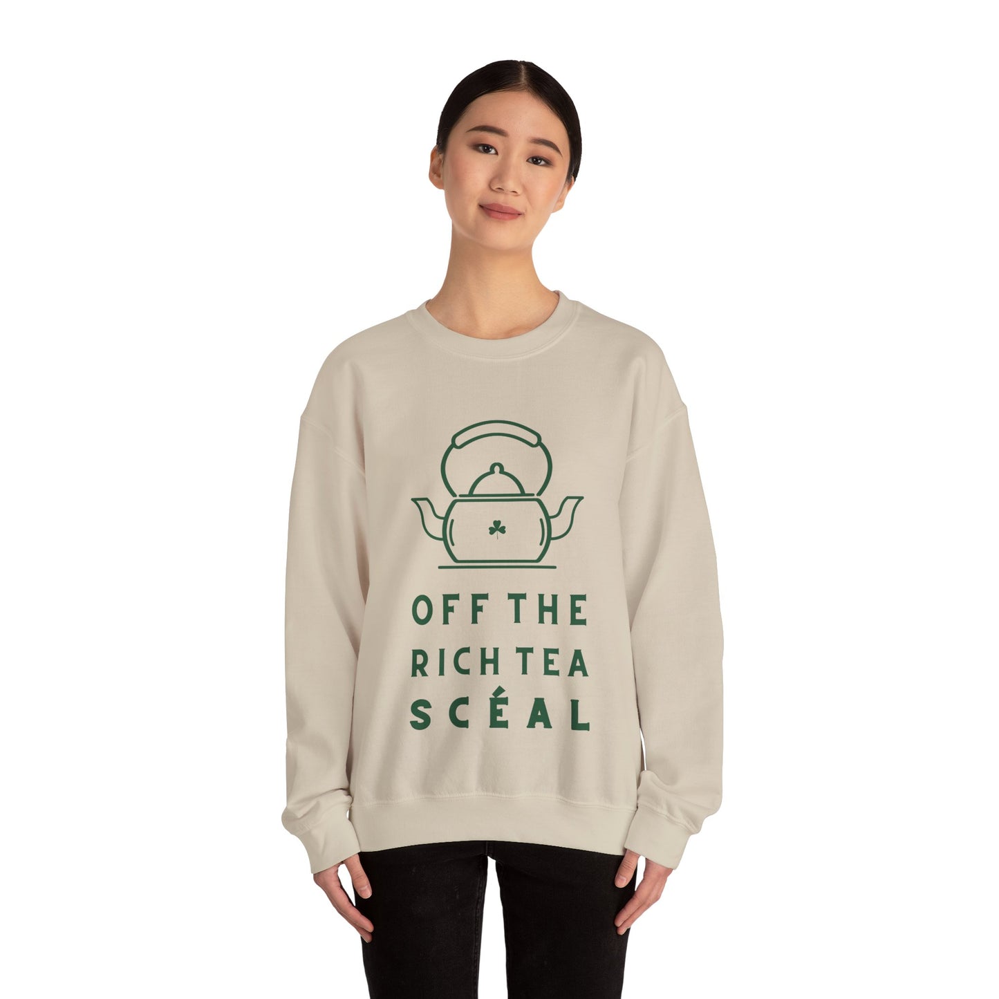 OFF THE RICH TEA SCÉAL Unisex Heavy Blend™ Crewneck Sweatshirt