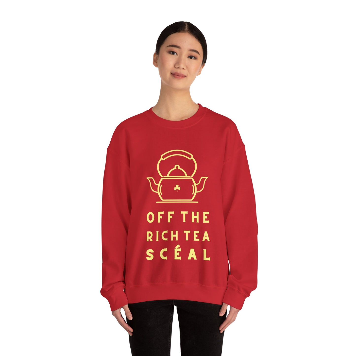OFF THE RICH TEA SCÉAL Unisex Heavy Blend™ Crewneck Sweatshirt