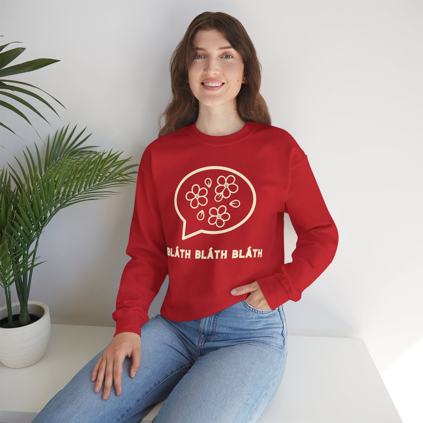 BLÁTH BLÁTH BLÁTH Unisex Heavy Blend  Crewneck Sweatshirt