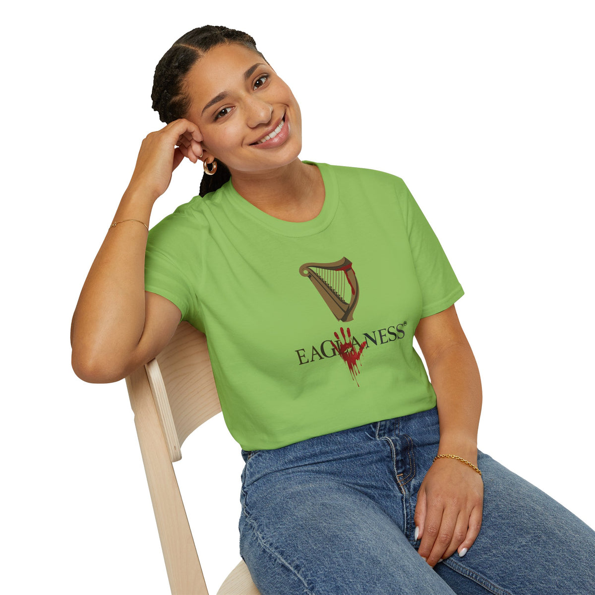 EAGLANESS 100% Cotton Unisex Softstyle T-Shirt