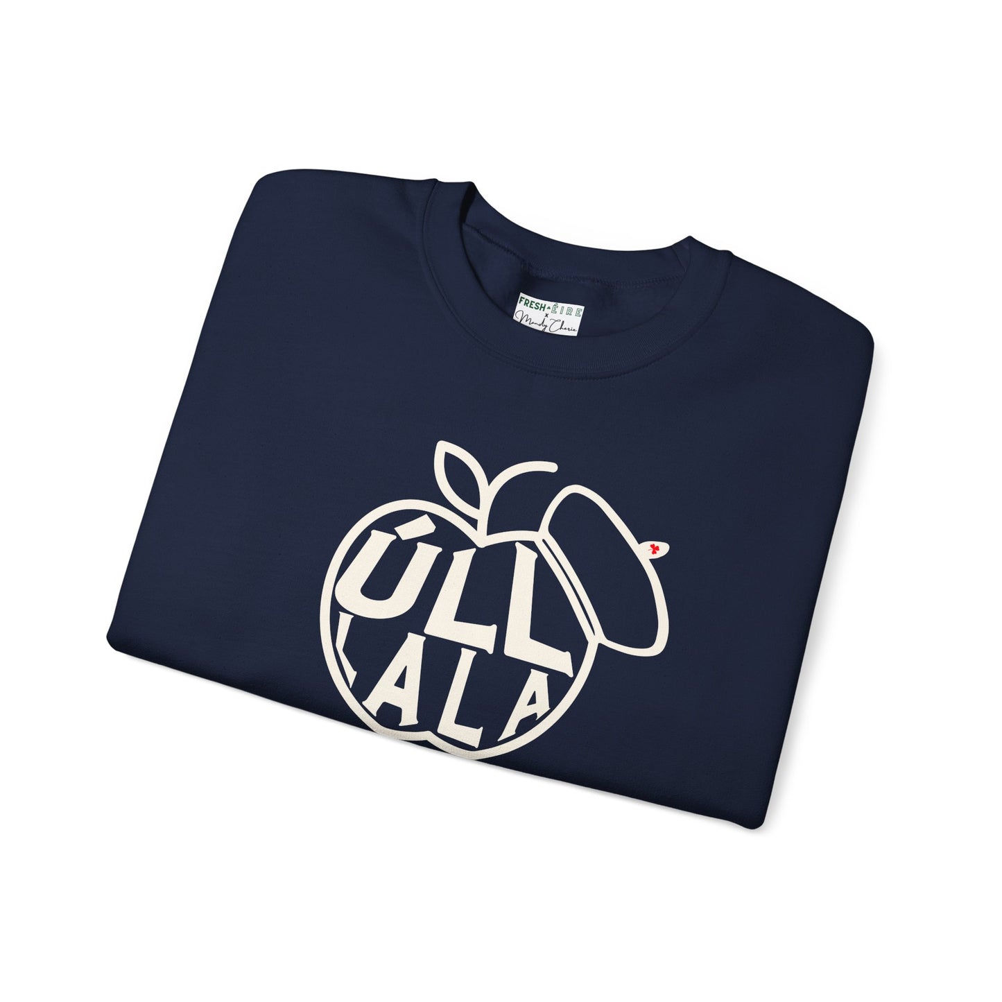 ÚLL LA LA wht Unisex Heavy Blend™ Crewneck Sweatshirt