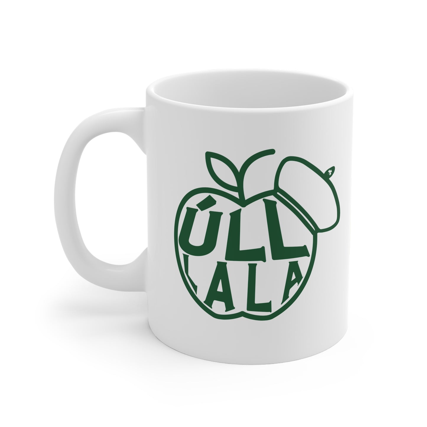 ÚLL LA LA wht 33cl White Ceramic Mug