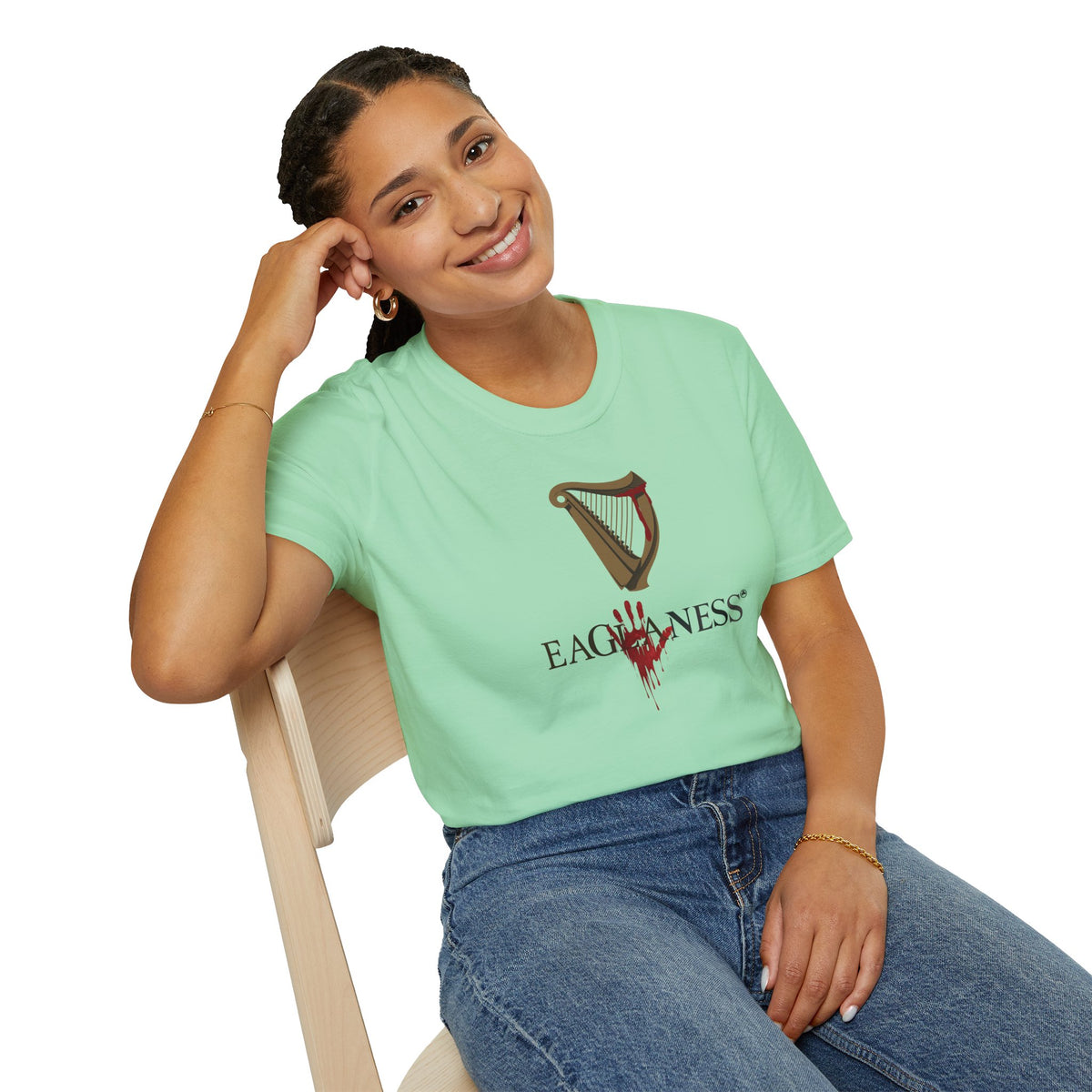 EAGLANESS 100% Cotton Unisex Softstyle T-Shirt