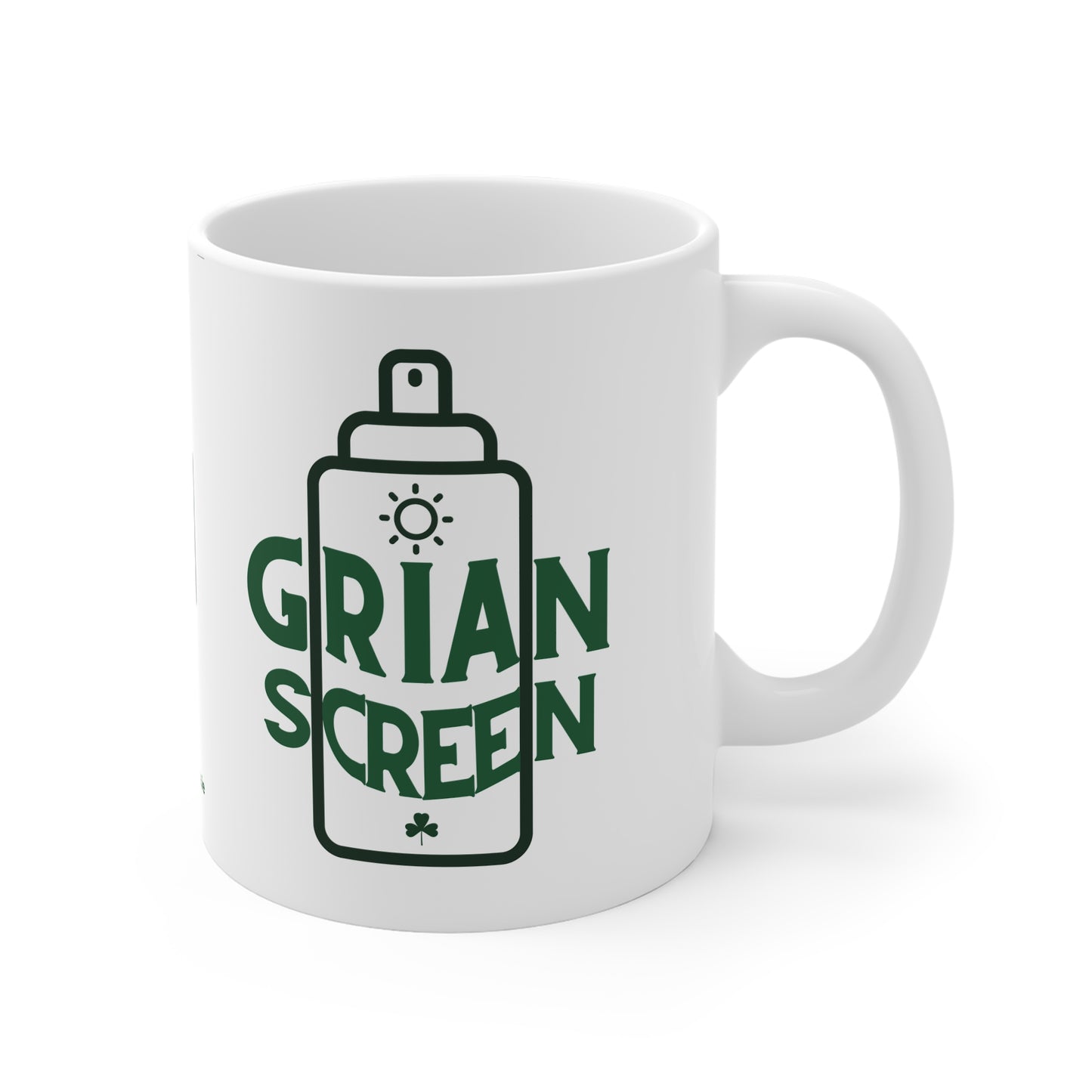 GRIAN SCREEN  33cl White Ceramic Mug