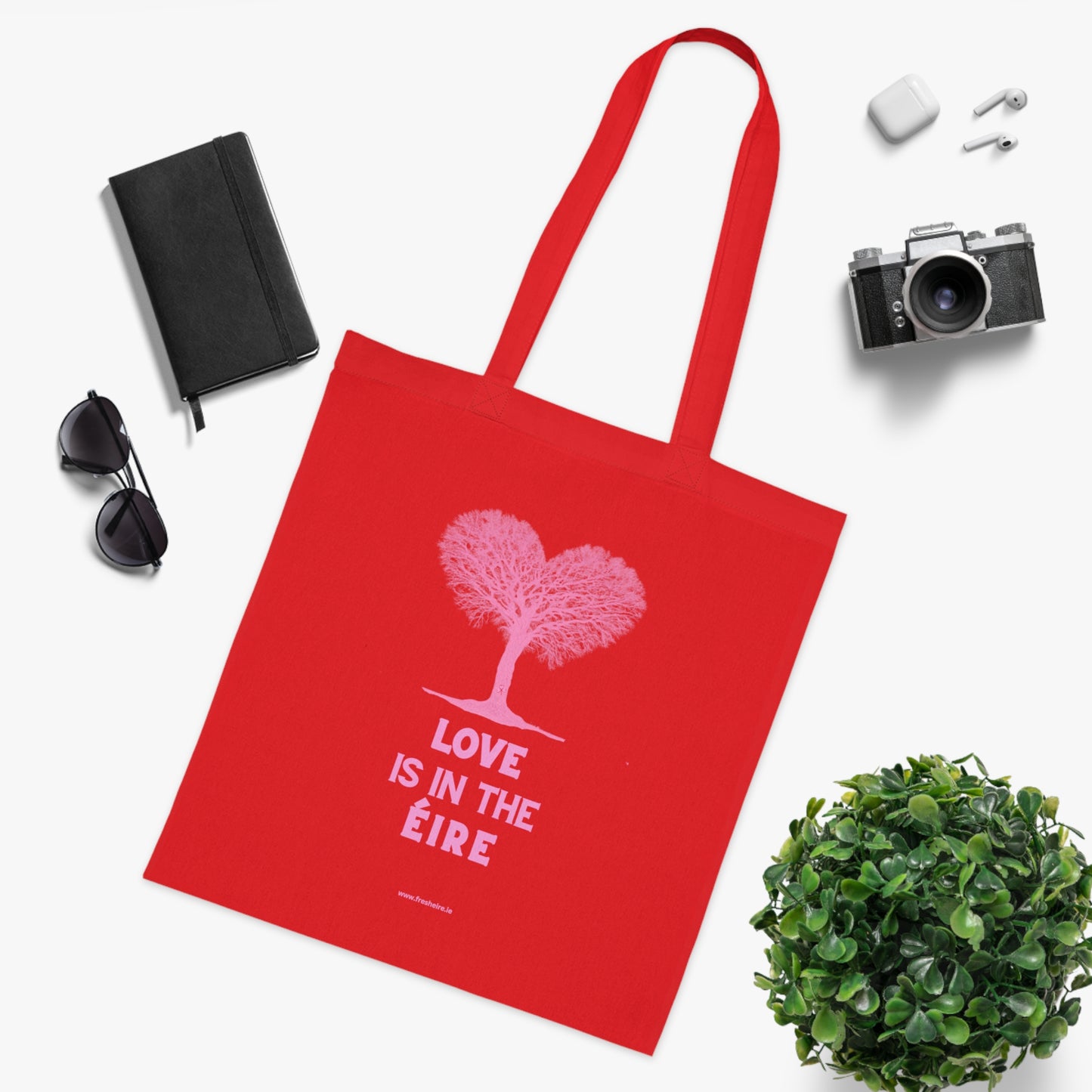 LOVE IS IN THE ÉIRE V DAY 100% Cotton Tote Bag