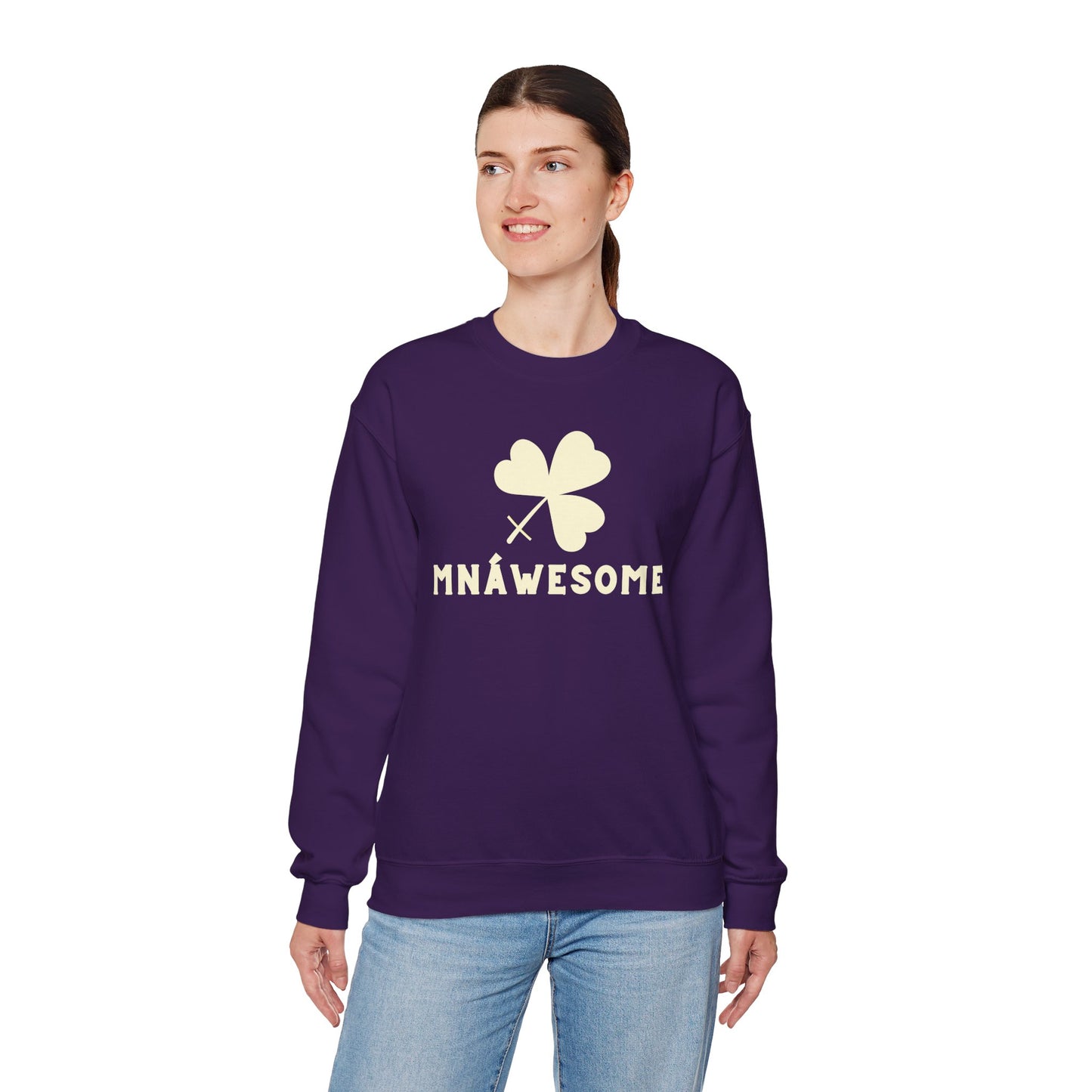 MNÁWESOME Unisex Heavy Blend Crewneck Sweatshirt