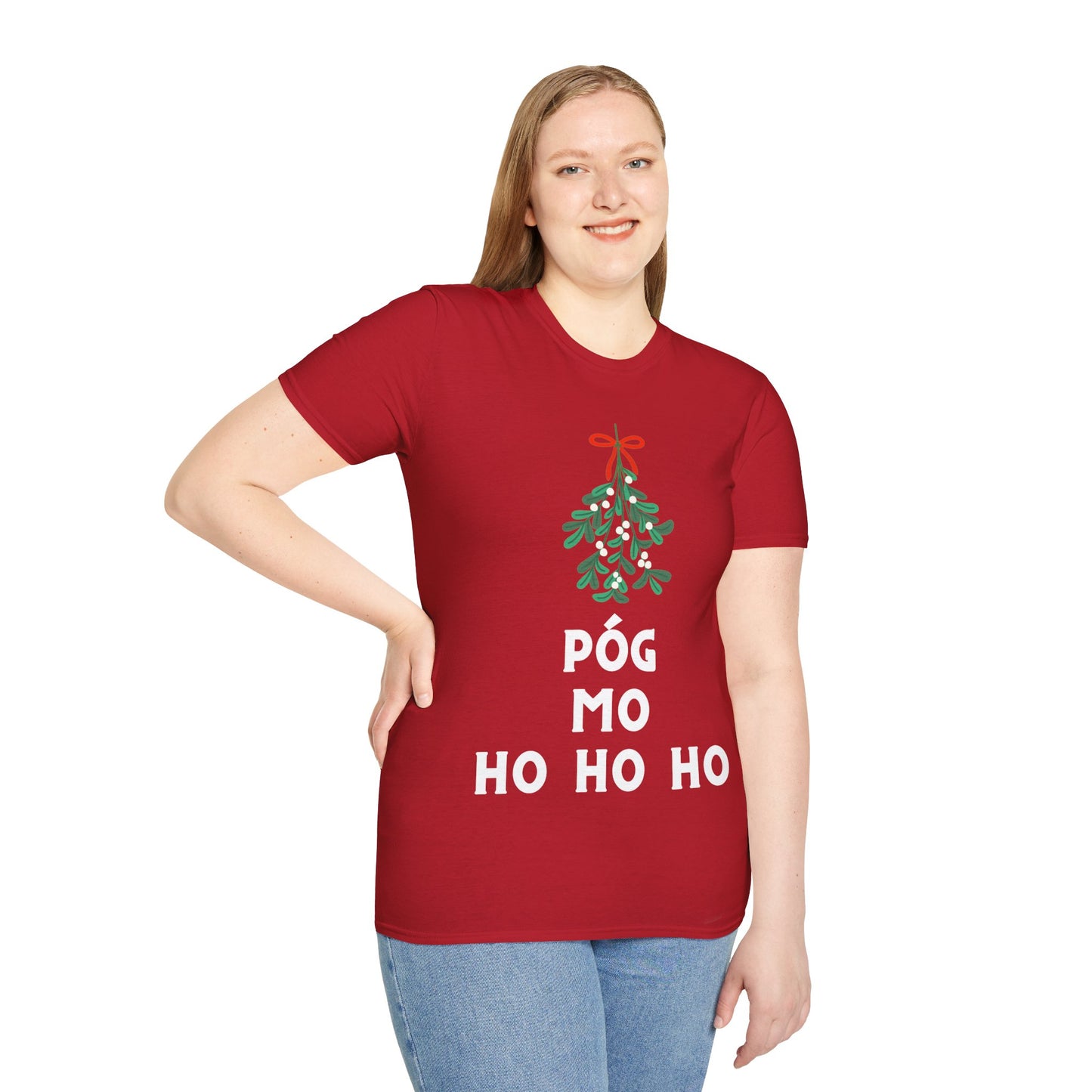 PÓG MO HO HO HO Unisex Softstyle 100% Cotton T-Shirt