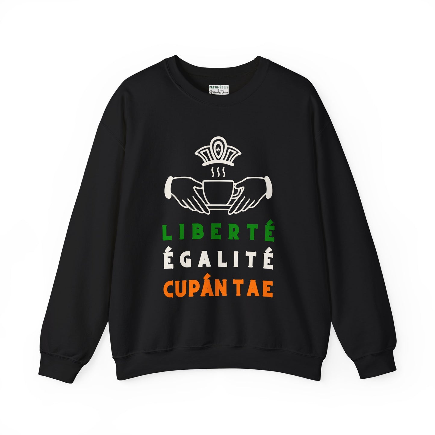 LIBERTÉ ÉGALITÉ CUPÁN TAE ie Unisex Heavy Blend™ Crewneck Sweatshirt