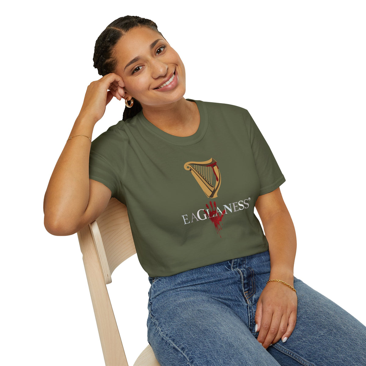 EAGLANESS 100% Cotton Unisex Softstyle T-Shirt