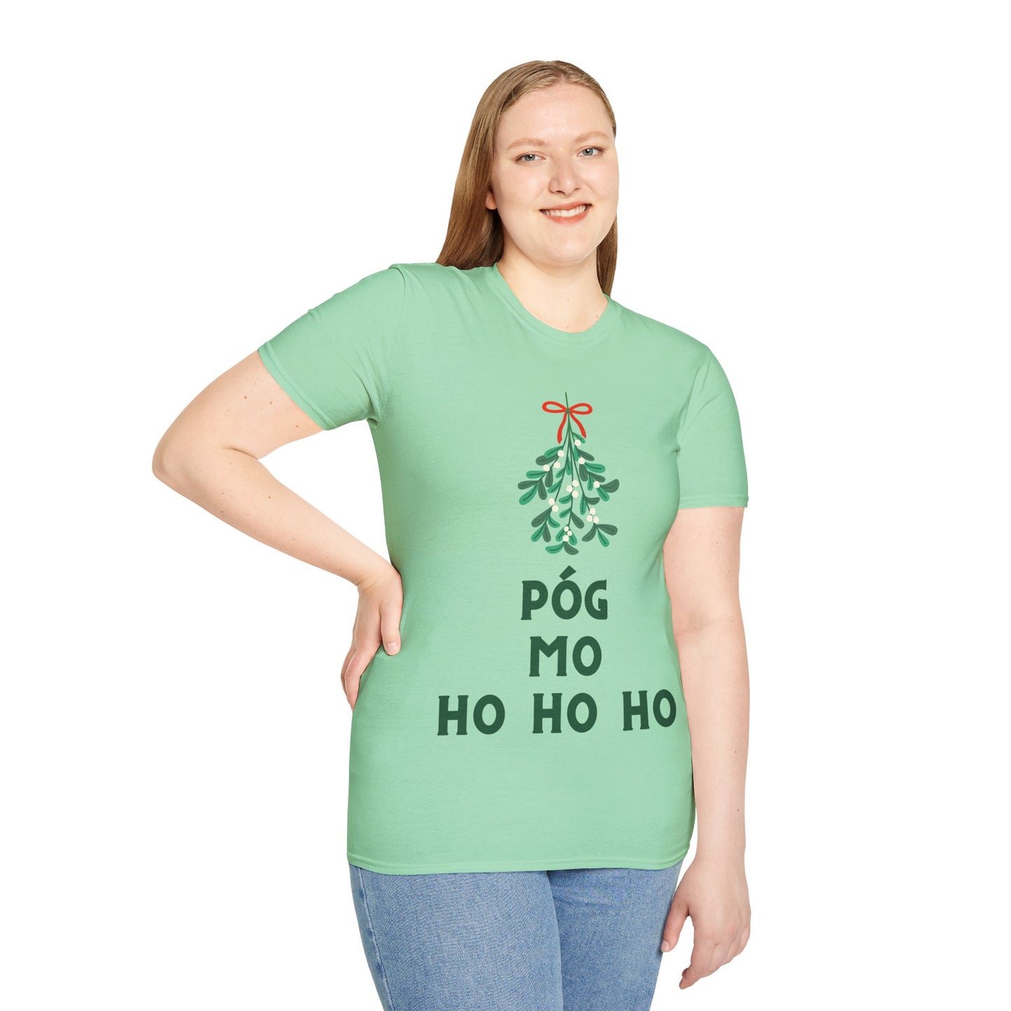 PÓG MO HO HO HO Unisex Softstyle 100% Cotton T-Shirt