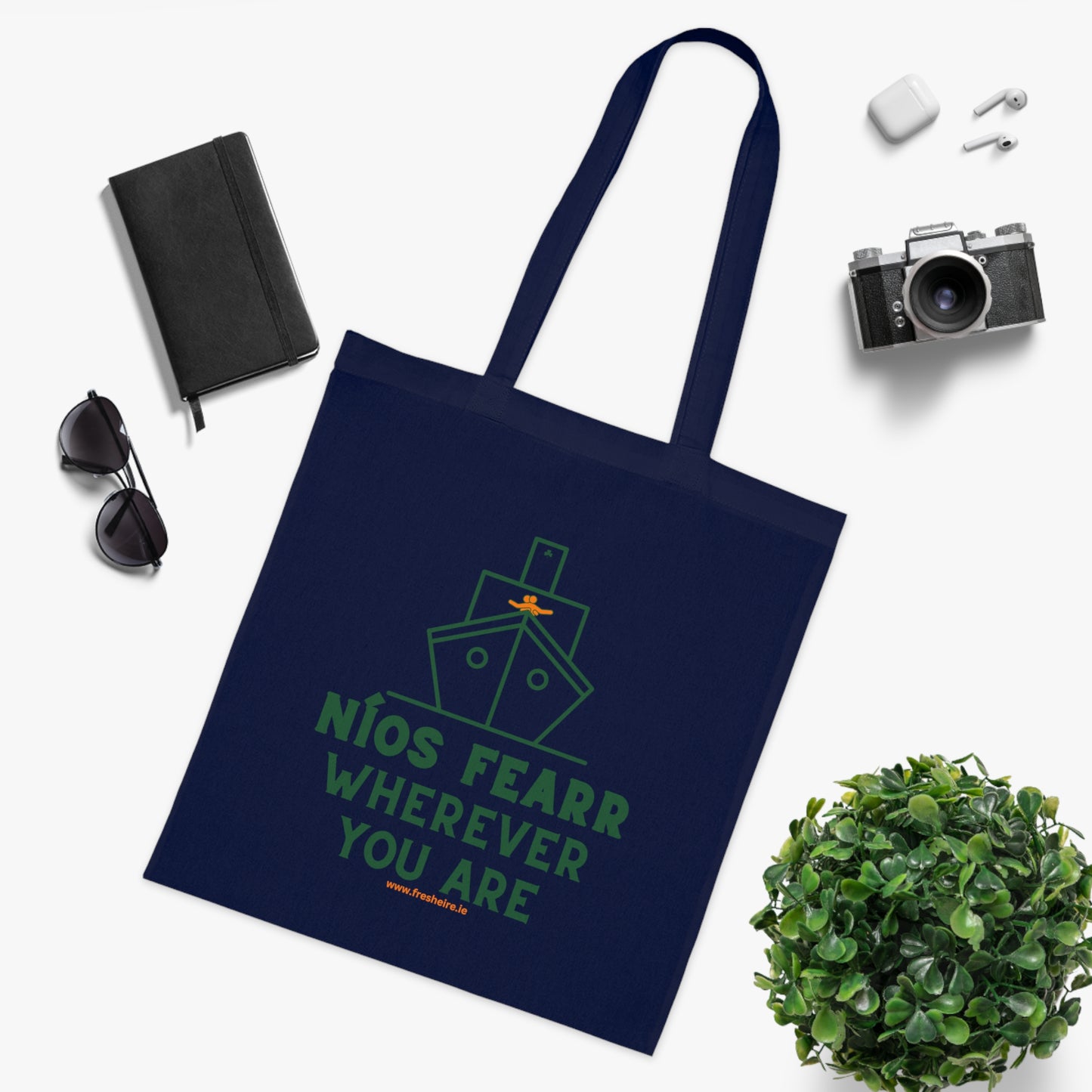 NÍOS FEARR, WHEREVER YOU ARE 100% Cotton Tote Bag