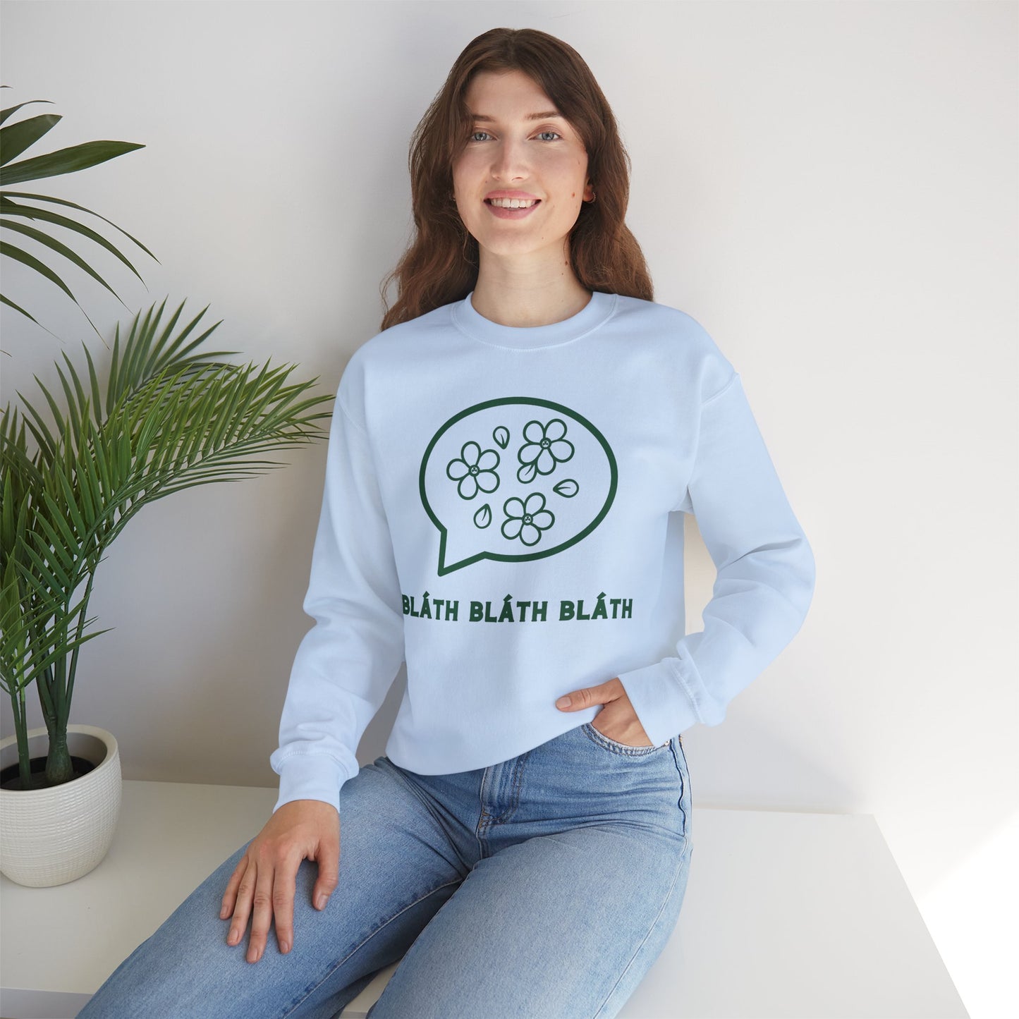 BLÁTH BLÁTH BLÁTH Unisex Heavy Blend  Crewneck Sweatshirt