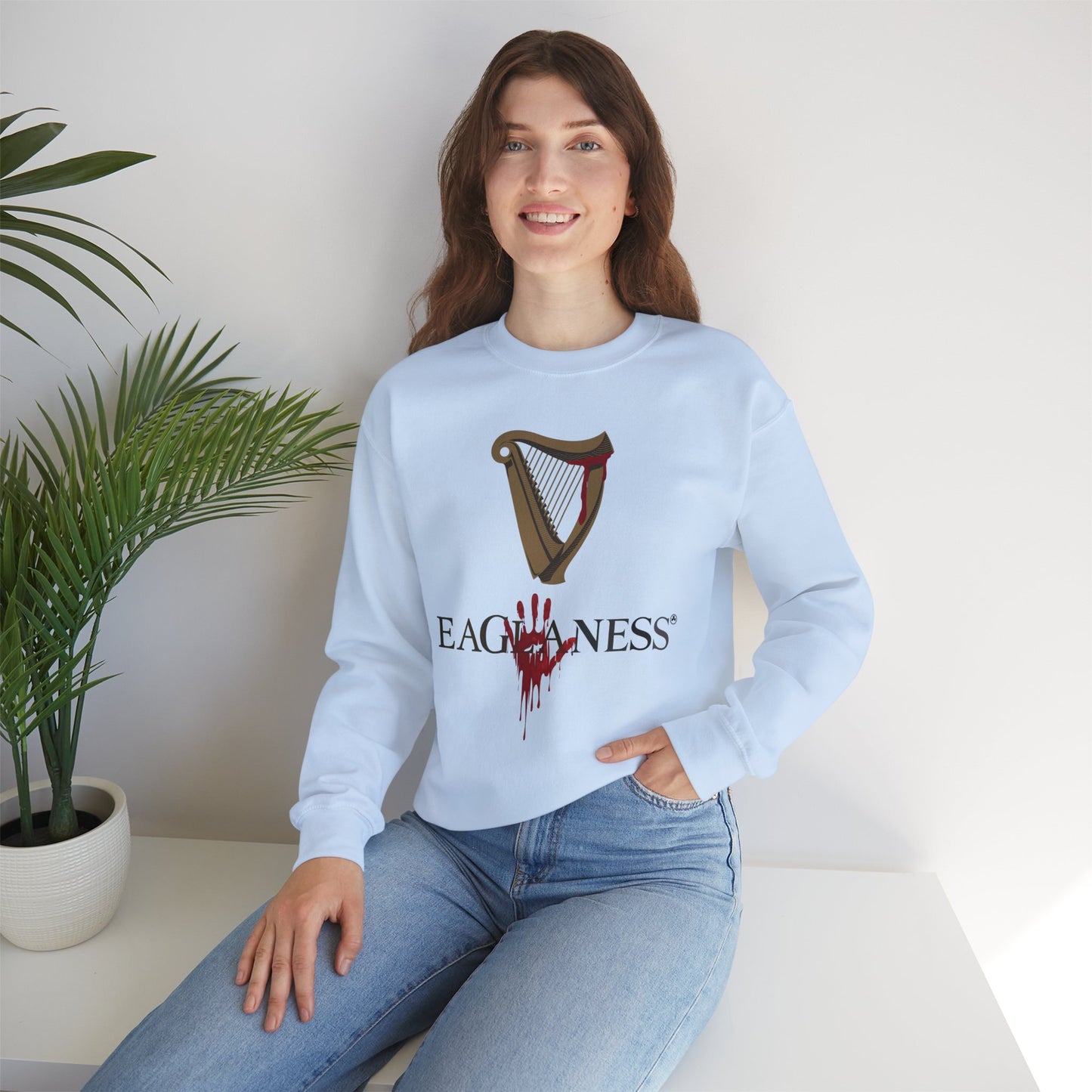 EAGLANESS Unisex Heavy Blend Crewneck Sweatshirt