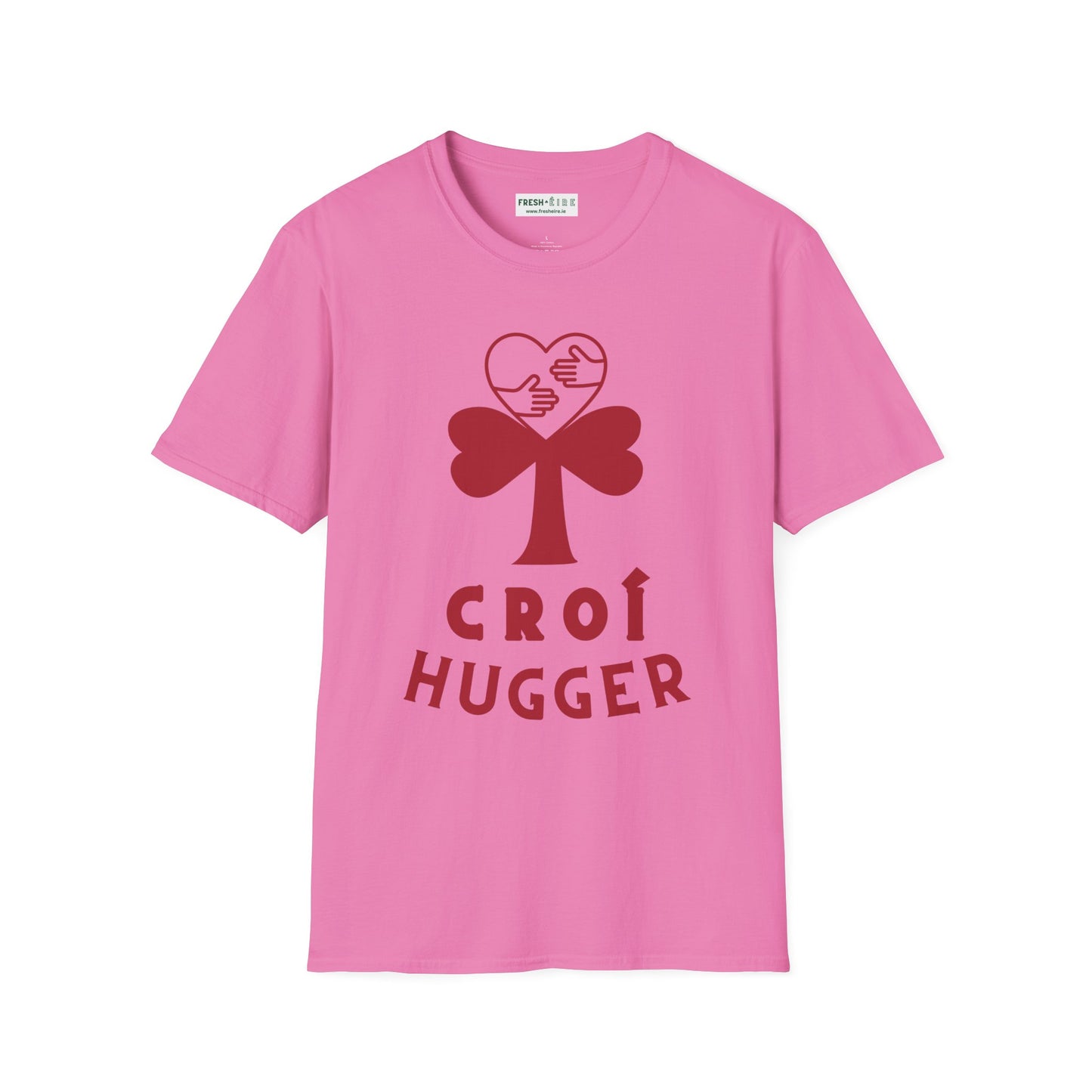 CROÍ HUGGER V DAY Unisex Softstyle 100% Cotton T-Shirt