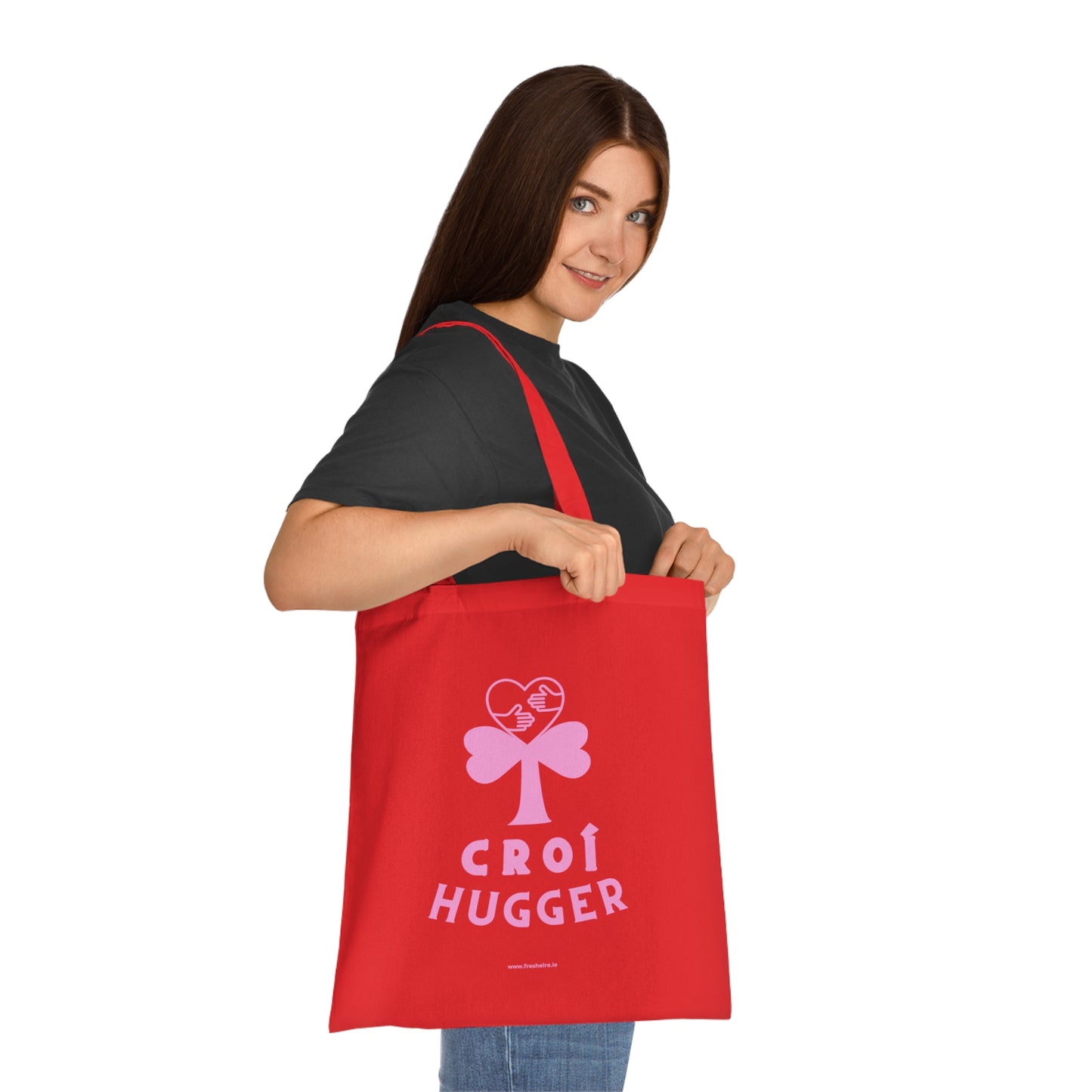 CROÍ HUGGER V DAY 100% Cotton Tote Bag