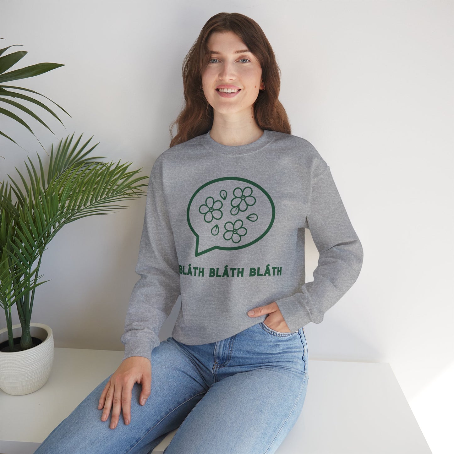 BLÁTH BLÁTH BLÁTH Unisex Heavy Blend  Crewneck Sweatshirt