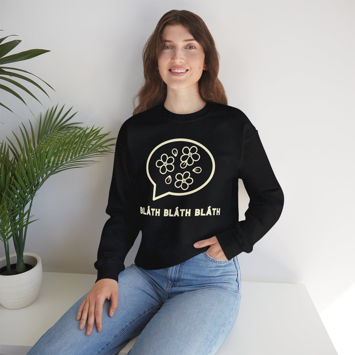 BLÁTH BLÁTH BLÁTH Unisex Heavy Blend  Crewneck Sweatshirt