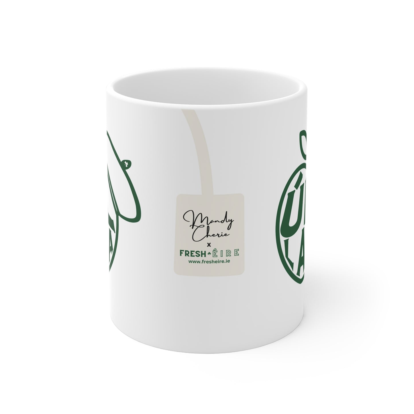 ÚLL LA LA wht 33cl White Ceramic Mug