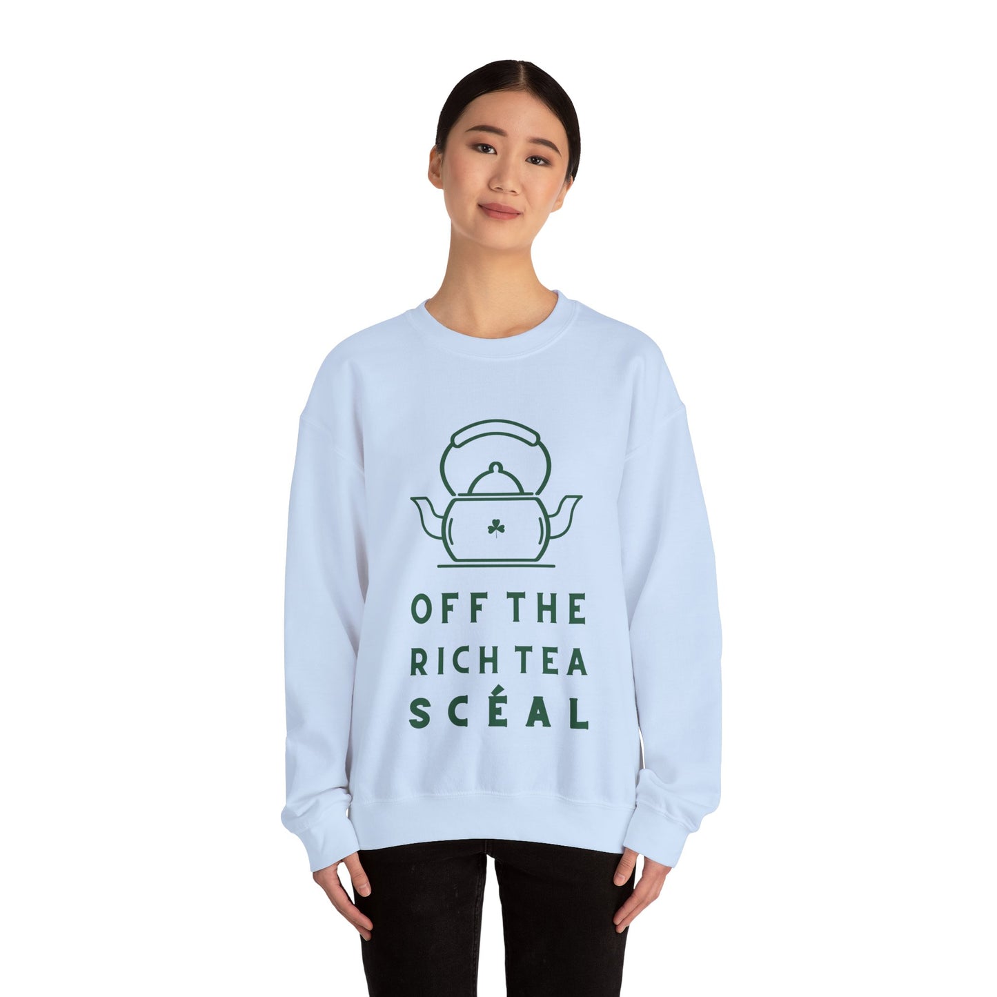 OFF THE RICH TEA SCÉAL Unisex Heavy Blend™ Crewneck Sweatshirt