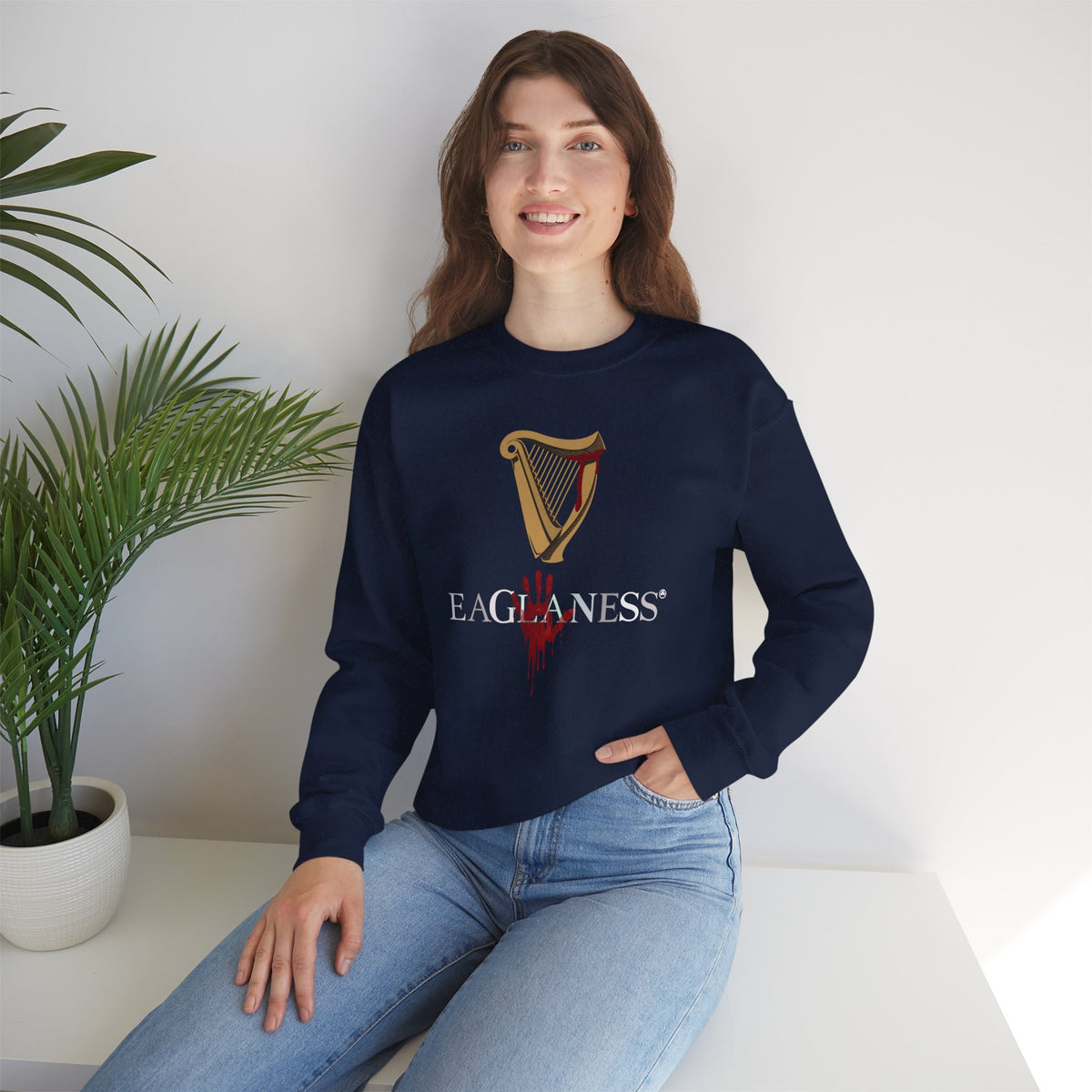 EAGLANESS Unisex Heavy Blend Crewneck Sweatshirt