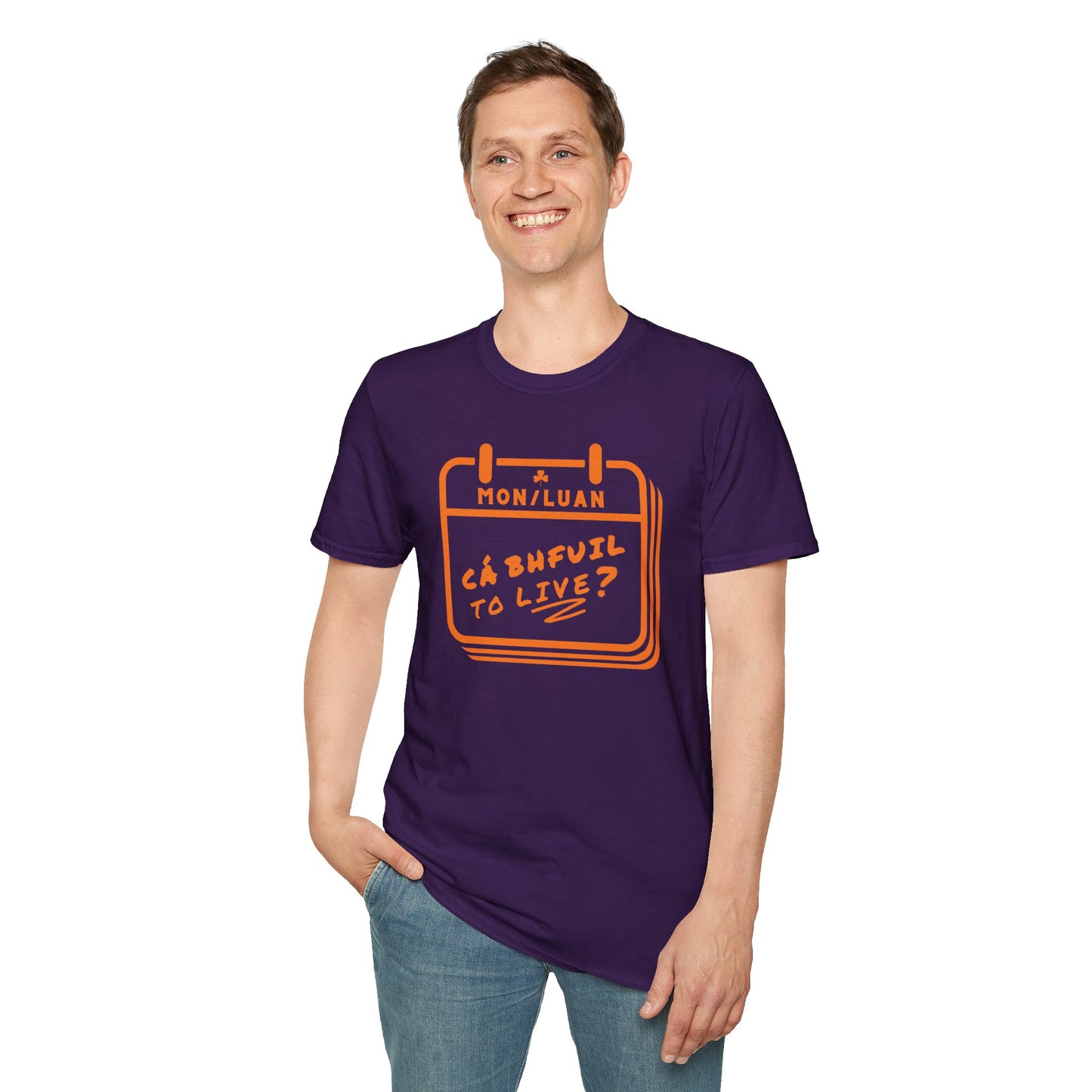 CÁ BHFUIL TO LIVE? Unisex Softstyle T-Shirt