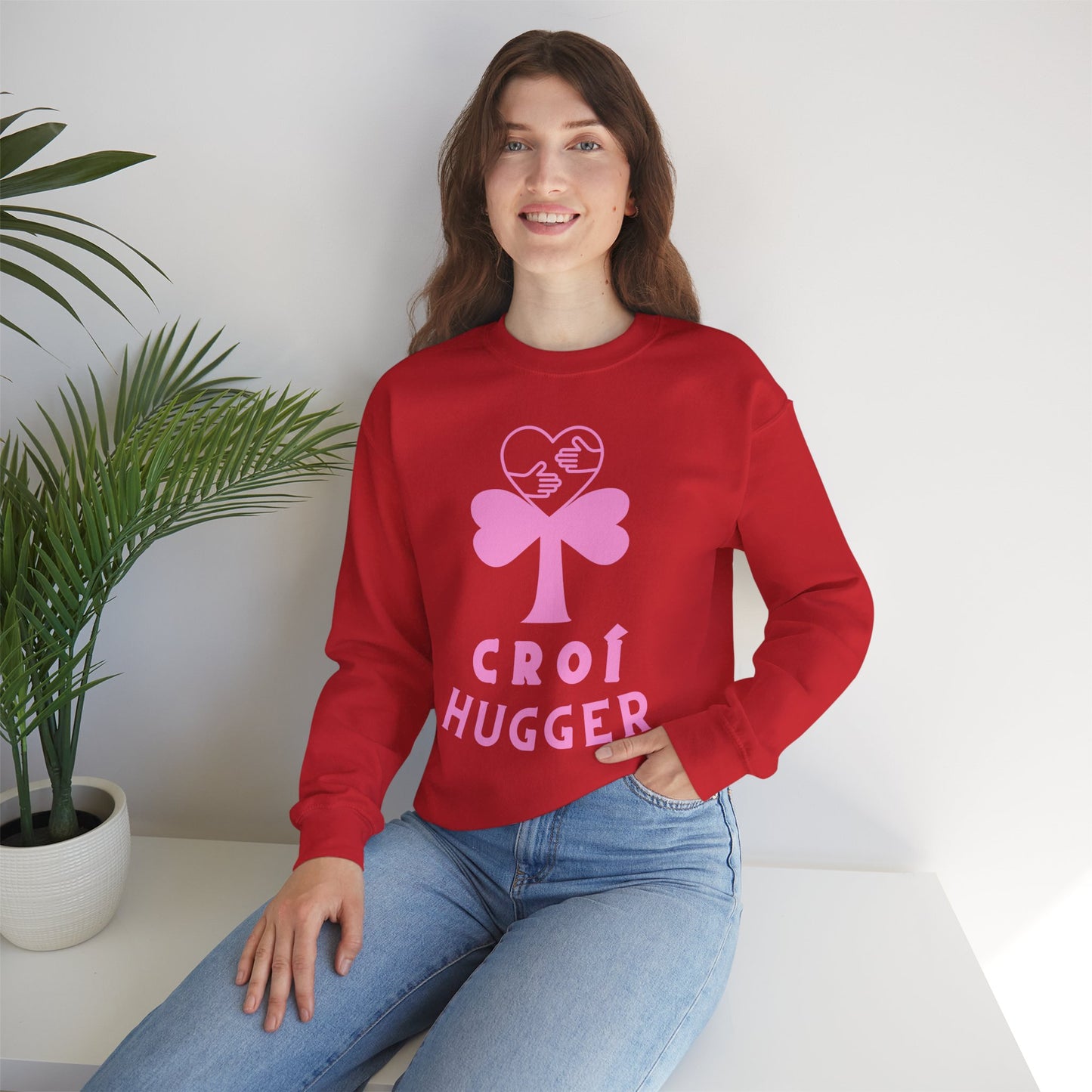 CROÍ HUGGER V DAY Unisex Heavy Blend™ Crewneck Sweatshirt