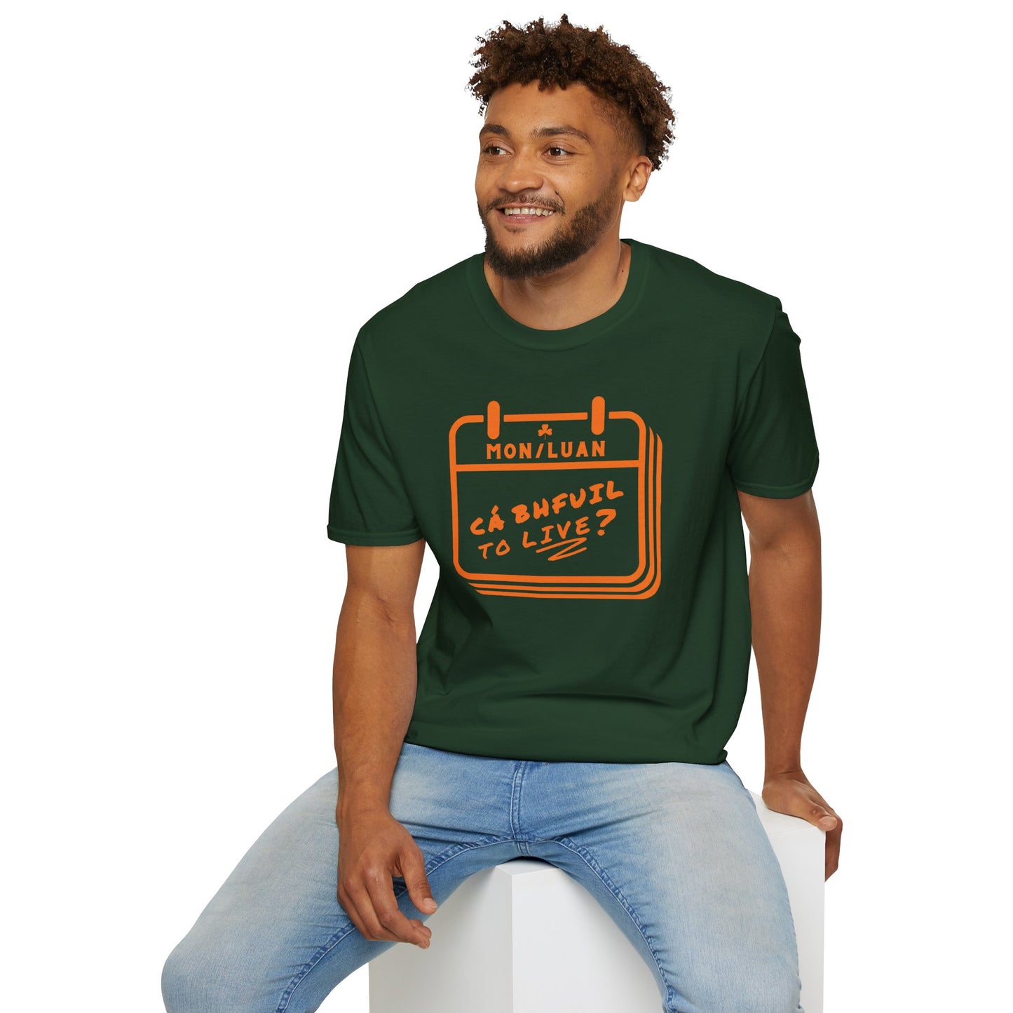 CÁ BHFUIL TO LIVE? Unisex Softstyle T-Shirt