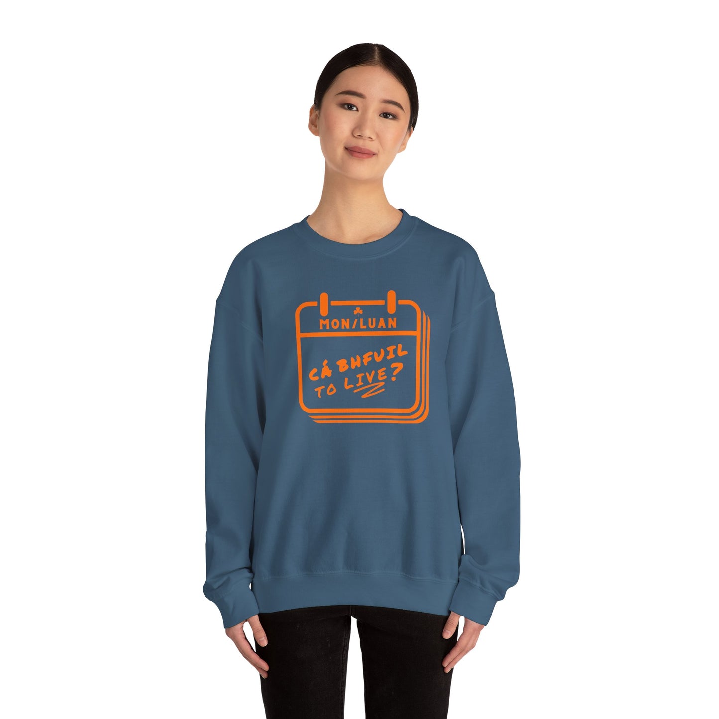 CÁ BHFUIL TO LIVE? Unisex Heavy Blend™ Crewneck Sweatshirt