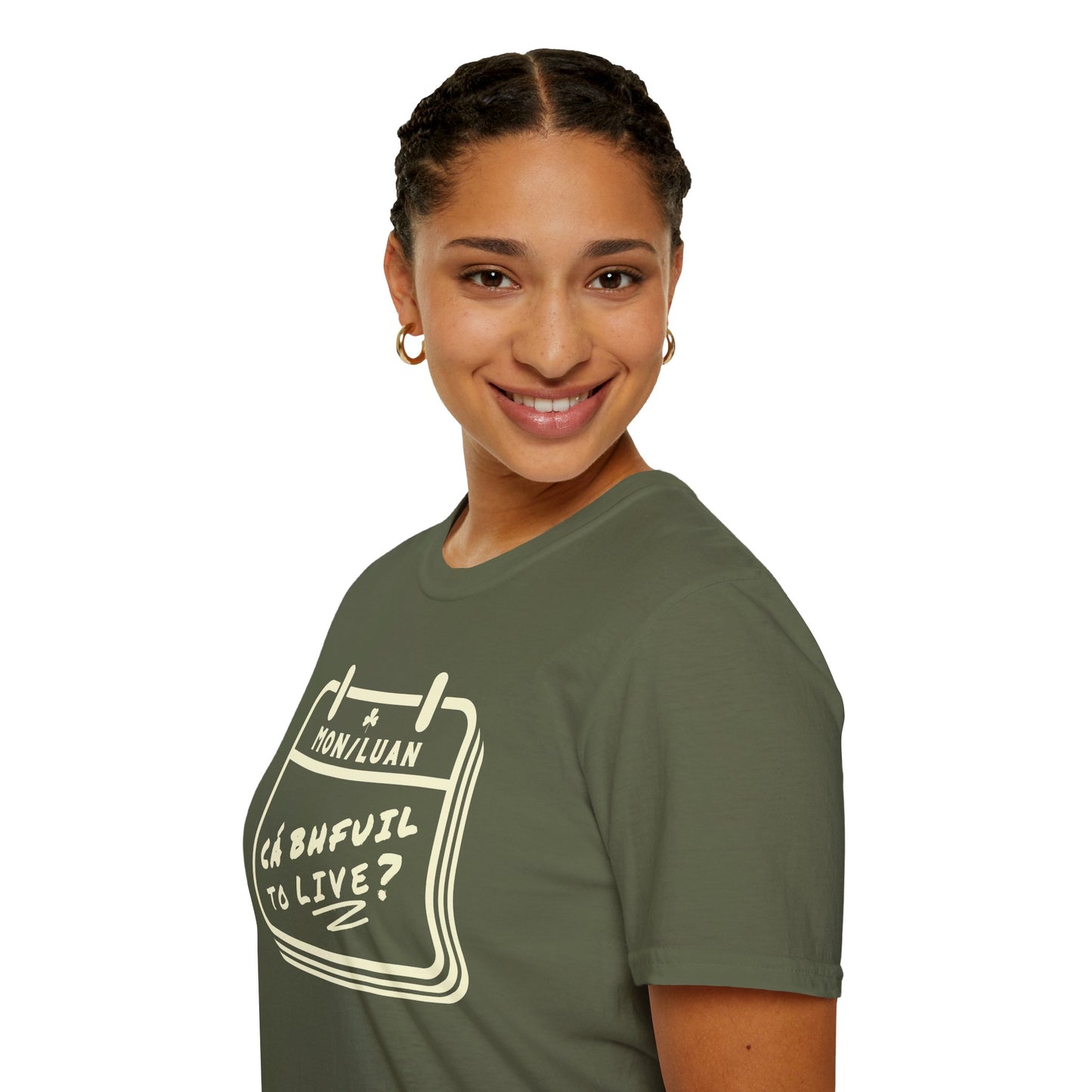 CÁ BHFUIL TO LIVE? Unisex Softstyle T-Shirt