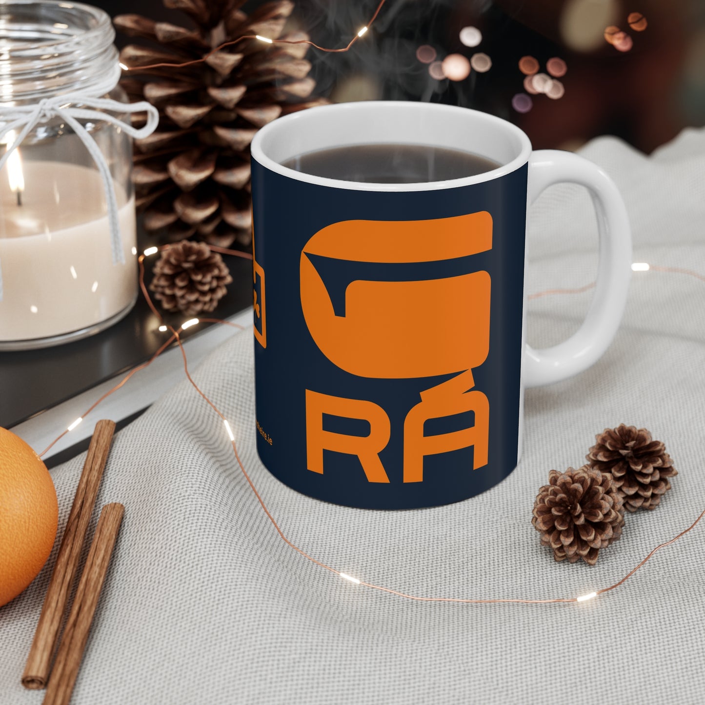G-RÁ  33cl White Ceramic Mug